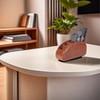 Remote Control Holder with 5 Compartments Desktop Storage Box PU