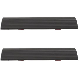 iplusmile 2Pcs Threshold Ramp, Sweeping Robot Climbing Mat Doorways, Wheelchair Threshold Strip Handicap Ramp, Portable Rubber Door Stitching Slope Pad for Sweeping Machine