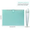 SKYDUE A4 Expandable Document Folder 8 Pockets Organizer (Lake Green)