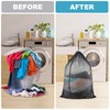 EyvirQic 3 Pack Large Mesh Laundry Bag, 24 x 36