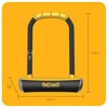 OnGuard Pitbull STD U-Lock, Black, 4.53 x 9.06-Inch
