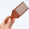 MANETURAL Beard Pick for Men 7" Handmade Afro Hair Comb