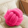 Knot Pillow BallShaped Decorative Throw Pillows Hot Pink 20cm Cute