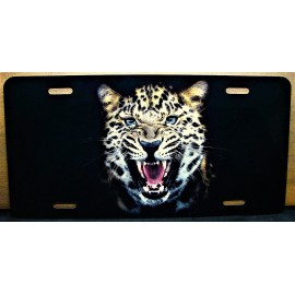 DIGIART INTERNATIONAL CHEETAH METAL CAR NOVELTY LICENSE PLATE WILDLIFE BIG CAT ANIMAL LOVE FRIEND TAG