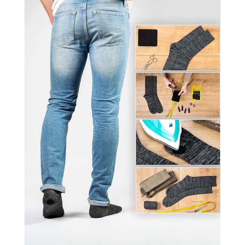 ZEFFFKA Premium Quality Fabric Iron-on Patches Inside & Outside Strongest