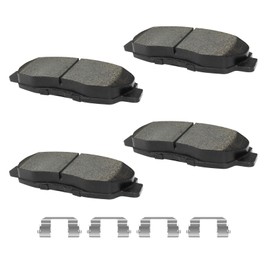 YxpBrake Ceramic Front Brake Pads with Hardware Fit for Honda Accord 1998 1999 2000 2001 2002, Civic 1996-2011, Insight 2010 2011 2012 2013 2014, A-cura EL1997 1998 1999 2000 2001 2002 2003 2004 2005
