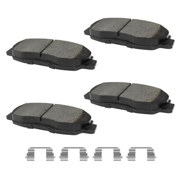 YxpBrake Ceramic Front Brake Pads with Hardware Fit for Honda