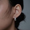 [D.Silver] Silver 925 Mystic Curve One-Touch Earrings Silver / [D.Silver]