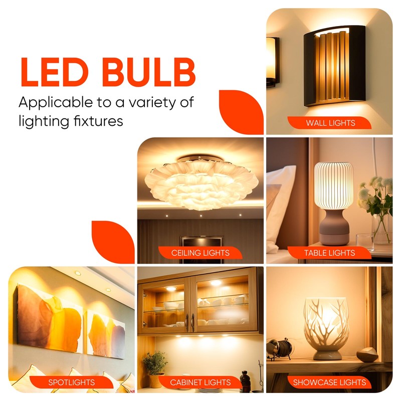 ZEIYEI G9 LED Bulbs, 5W, 3000K Warm White, Equivalent to