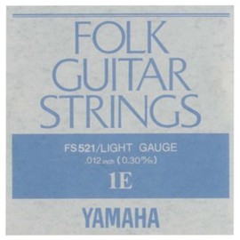 Yamaha FS521 Acoustic Guitar Rose Strings, 1 String x 2