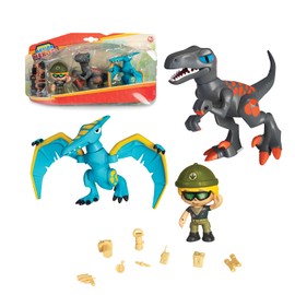 Action Heroes Dino Pack, Combinable Figures, Dinosaur Toy for Children from 4 Years