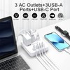 Cruise Essentials, NUOZHI 6 Ft Power Strip with 3 Outlets