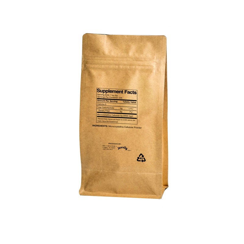 Jovvily Microcrystalline Cellulose Powder - 1 lb - Fiber Supplement