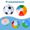 4 Stück Wasserball Aufblasbar, Wasserball Kinder Beach Ball Pool Spielzeug