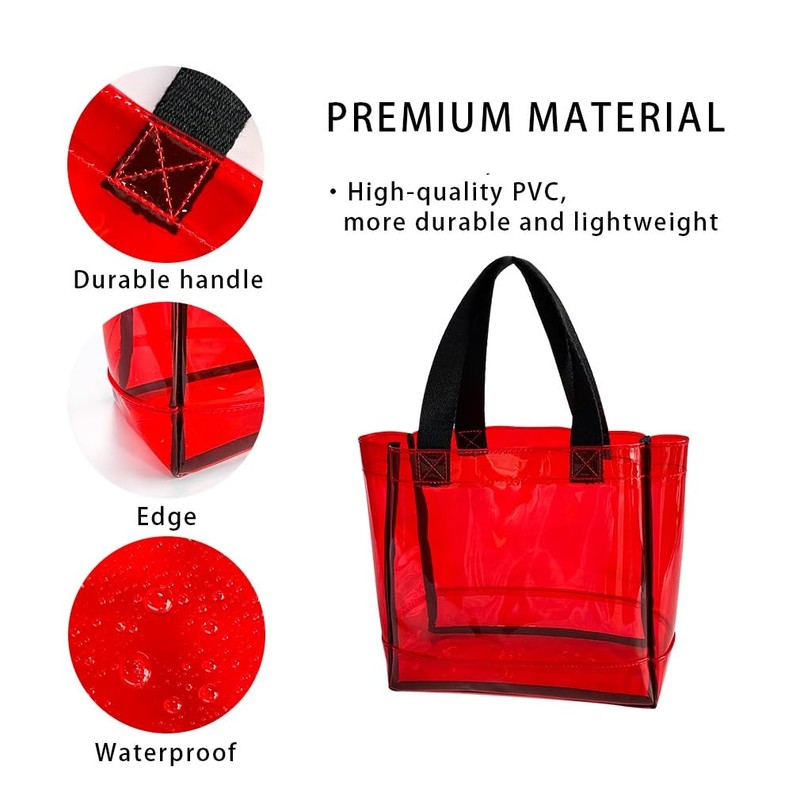 TotePrint Transparent Beach Bag Waterproof PVC Stadium Event Bag (21