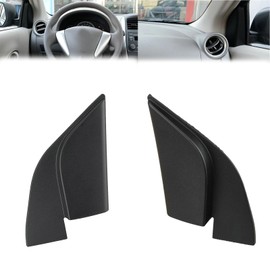 Car Inner Mirror Corner Cover Trim Replacement For Nissan Versa 2012 2013 2014 2015 2016 2017 2018 (Left + Right Side)