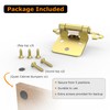 Chibery 10 Pack 1/2" Overlay Cabinet Hinges, Semi-Concealed Hinge, Cabinet