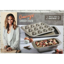 Chrissy Teigen Cravings by Chrissy Teigen 3-Pc. Non-stick Carbon Steel Bakeware Set