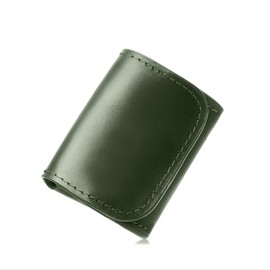 Le sourire Men's Small Coin Purse, Small Genuine Leather Coin Case, Compact and Easy to Use, green