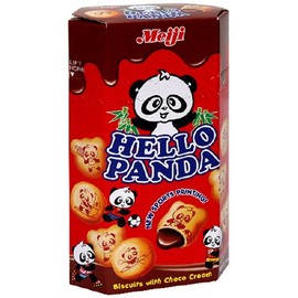 Meiji Hello Panda Biscuits with Choco Creams, 2-Ounce Boxes (Pack of 20)