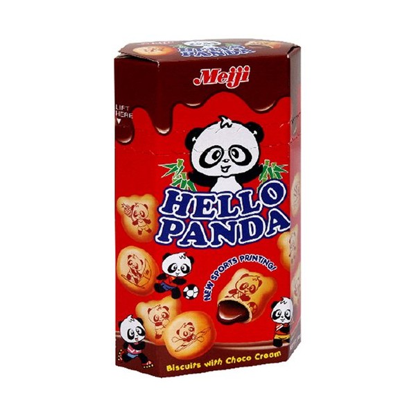 Meiji Hello Panda Biscuits with Choco Creams, 2-Ounce Boxes (Pack of 20)