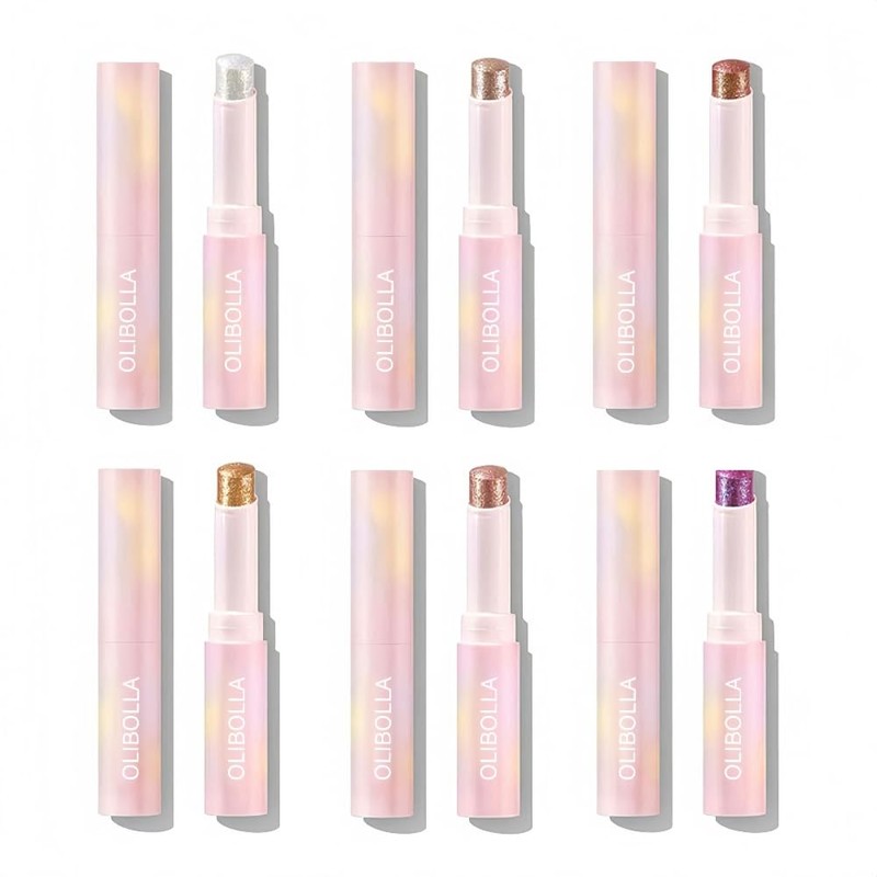 LiangNiShi Eyeshadow Stick, Multi-Color, Glitter Stick, Teardrop Bag Make, Highly