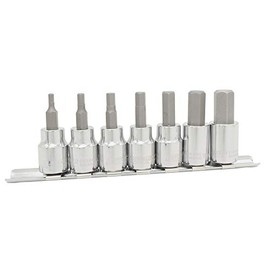 PWT 3/8 inch 9.5 mm Hex Bit Socket Set H3,H4,H5,H6,H8,H10,H12 IBS38HSET