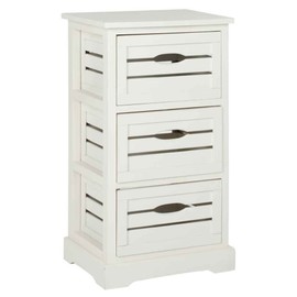 Safavieh American Homes Collection Samara Distressed Cream 3-Drawer Cabinet