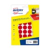 Avery PET24R 400 Tablets Diameter 24 mm A5 Sheet Red