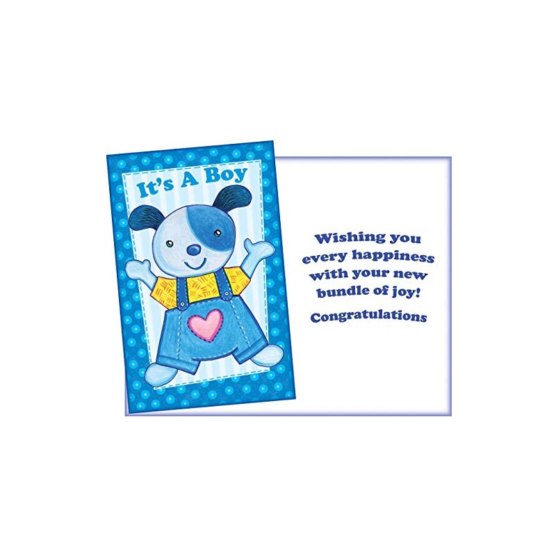 New Baby Boy Greeting Card