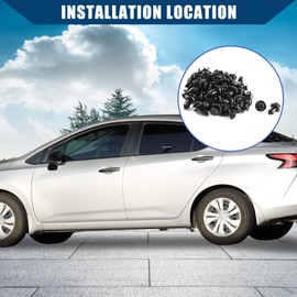 Hihaha Rivets Buckle Fastener Clip/for Car/Durable 9mm /50pcs