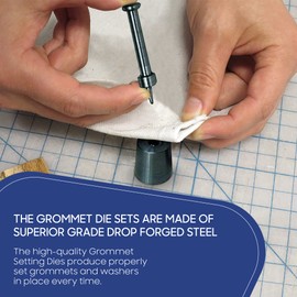 Tarps Now Drop Forged Steel Grommet Setting Die, #2 (3/8") - Grommet Inserting Punch Die for Setting Eyelets and Washers - Perfect for Repairing Canvas, Tarps, Tents, and Crafts Projects