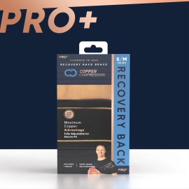 Unbranded Copper Compression PRO+ Back Brace L-XL: Lumbar Support and Lower Back Pain