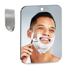 Shower Mirror Fogless for Shaving, (Medium 6 in x8 in)Fogless Mirror for Shower,Plastic Small Wall Mirrors for Locker Mirrors,Unbreakable Shower Little miroir,Camping Trip miroir,Bathroom Wall Hanging
