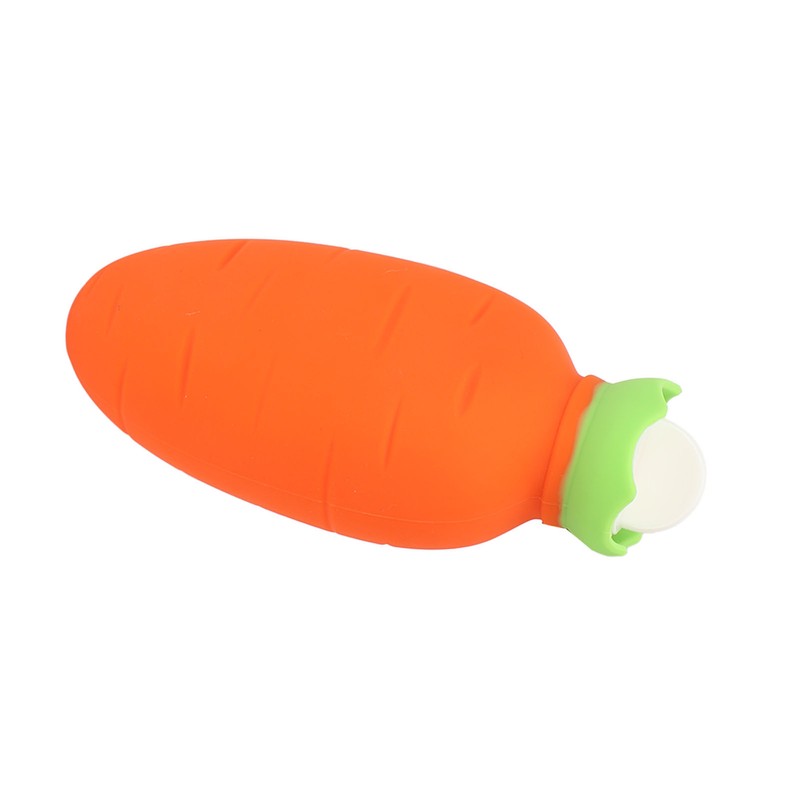 Carrot Hot Water Bottle Cute Silicone Microwaveable Anti Leakage Handheld