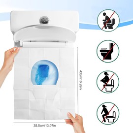 DWFEYOI toilet seat cover,60 Stück Toilettenauflage,Einweg Toilettensitzbezug,Einweg Toilettenauflage,Toilet Seat Cover,WC Papiersitze,Toilettensitz Papierauflage Spülbarer,für Reisen,Geschäftsreise,