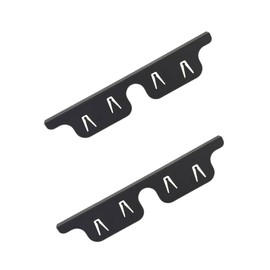 Stainless Steel Stove Gap Covers, Counter and Stove Gap Filler Heat Resistant Guard for Kitchen Countertop, 13.8in to 27.6in Adjustable (Pack of 2, Black, 35 * 2 * 6.5cm)