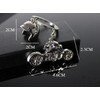 jeufun 3D Metal Keyring Motorcycle Helmet Key Rings Motor Keychain