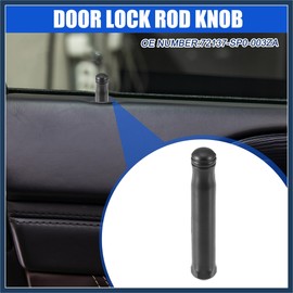 VekAuto No.72137-SP0-003ZA Door Lock Rod Knob Door Locking Pin Pull Button Black for Honda Civic Si 2002-2005 for Honda Fit Base Sport 2007-2008 Auto Accessories