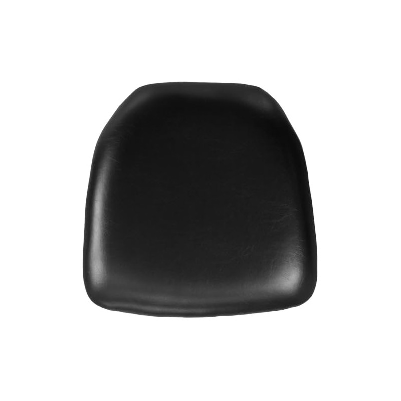 Flash Furniture Hard Black Vinyl Chiavari Chair Cushion