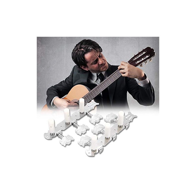 Classical Guitar String Tuning Peg Tuners Machine Heads Silver