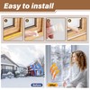 GCJUYA 196” Wedge Shape Window Weather Stripping, Door Seal Strip,
