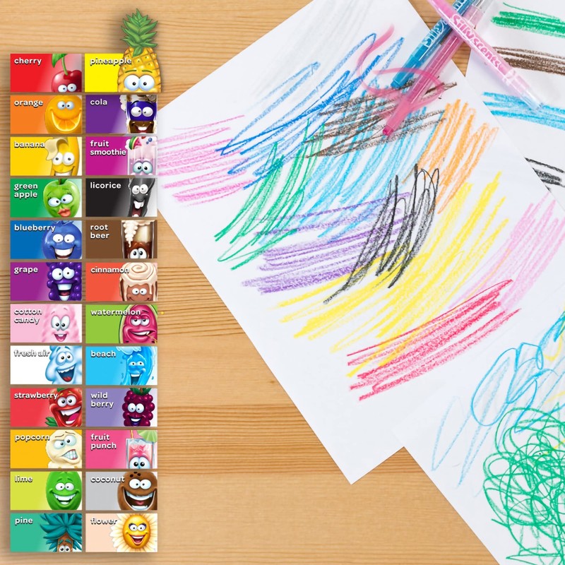 Crayola Silly Scents Twistables Crayons, Sweet Scented Crayons, 24 Count