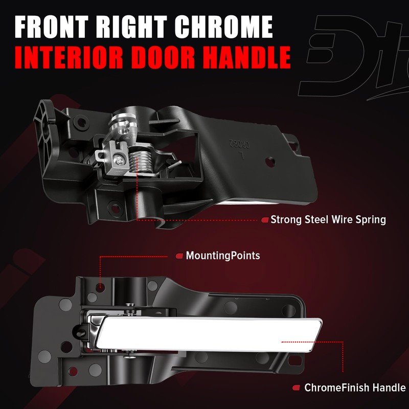 81625 Driver Side Interior Door Handle for Chrysler Dodge Ram
