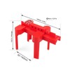 3PCS Set Ball Valve Lockout DN50‑DN100 PP Adjustable Ball Valve