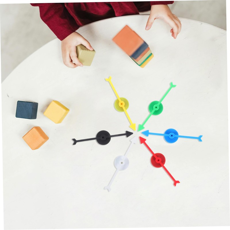 Gatuida 6pcs Magnetic Arrow Spinner Game Props Portable Plastic Pointers