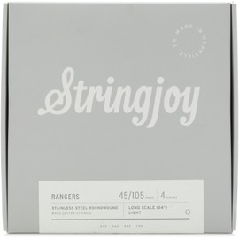 Stringjoy Rangers Stainless Steel Long Scale Bass Strings - Light Gauge (.045 - .105)