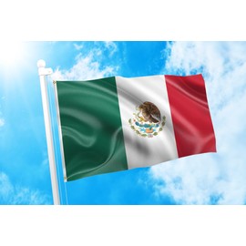DMSE - Bandera mexicana del orgullo MX de México, 3 x 5 pies, 100% poliéster, 100D, resistente a los rayos UV (3 x 5 pies)