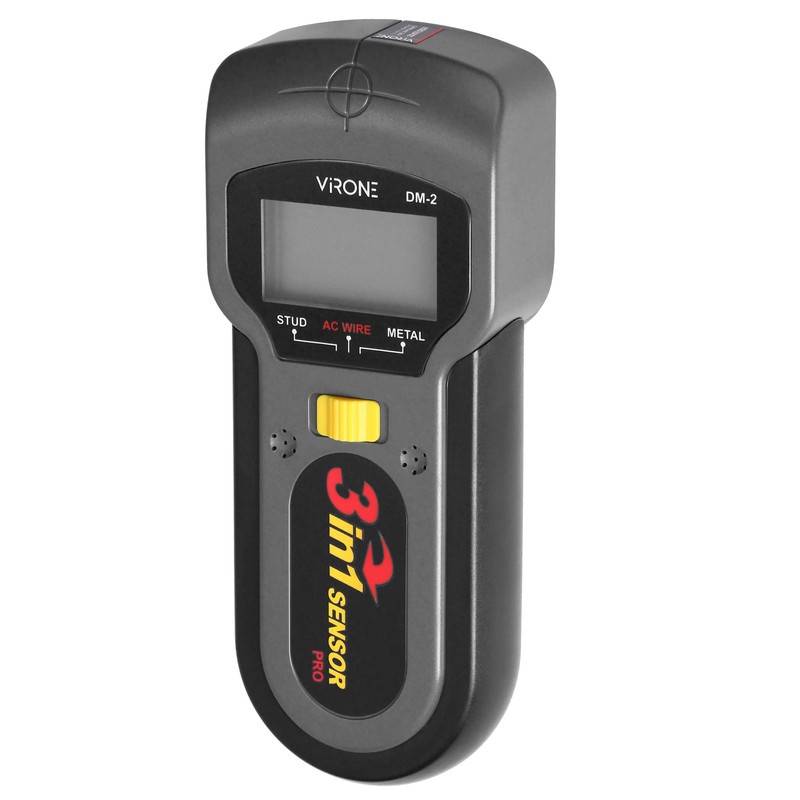 Virone DM-2 3-in-1 Wall Detector for Metal, Wood Stud, AC