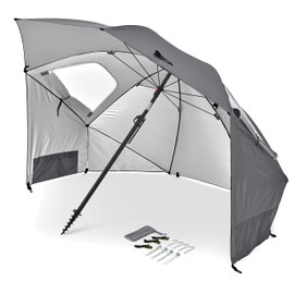 Sport-Brella Premiere UPF 50+ Umbrella Shelter for Sun and Rain Protection (8-Foot)